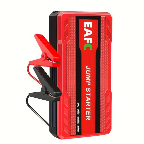 Portable Car Jump Starter Power Bank - 12V Auto Starting Device with LED Light, Supports 12V Gasoline Cars Up to 3.0L, Emergency Booster for Safe and Reliable Jump Starting - Image 4