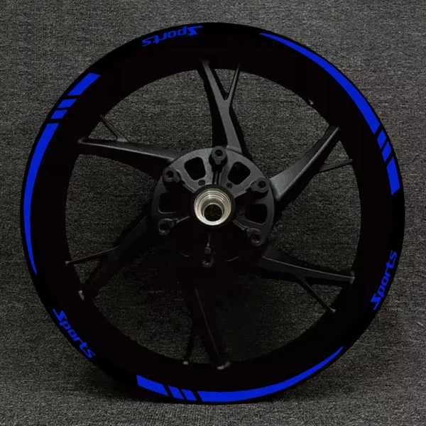 12x Universal Car Tire Sports Styling Warning Strip 18-21in Wheel Reflective Protective Sticker Auto Rim Decoration Accessories - Image 2