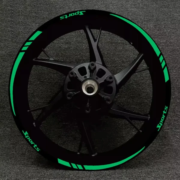 12x Universal Car Tire Sports Styling Warning Strip 18-21in Wheel Reflective Protective Sticker Auto Rim Decoration Accessories - Image 3