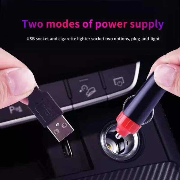 LED Car Interior Ambient Strip Lights RGB Fiber Optic Atmosphere Neon Lighting Kit W/ APP Remote Control Auto Decorative Lamps - Image 23