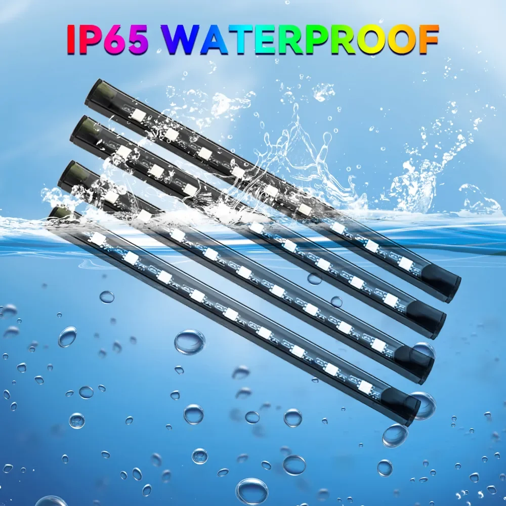 Neon 36 48 72 LED Car Interior Ambient Foot Light with USB Wireless Remote Music APP Control Auto RGB Atmosphere Decorative Lamp - Image 30