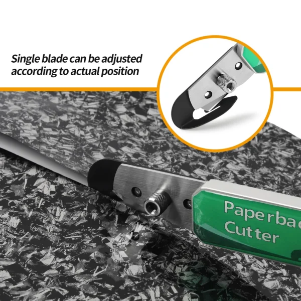 Double-Head Paperback Cutter Vinyl Cutter Window Film Squeegee Vinyl Cutting Knife Wrap Tool Window Tint Sticker Slitting Knife - Image 4
