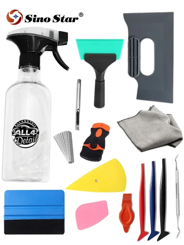 Window Film Application Car Tint Installation Tools with Spray Bottle PPF Squeegee Felt Glass Protective Vinyl Wrap Tinting Kit - Image 14