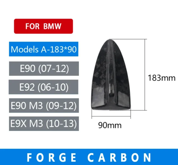 Real Carbon Fiber For BMW M2 M3 M4 12345 7 Series X1 X3 F22 F30 F34 F80 F87 F32 F36 F82 G11 G20 G12 G30 Shark Fin Antenna Cover - Image 15