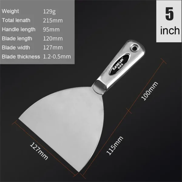 Stainless Steel Integrated Putty Knife Scraper Spatula Putty Painter Paint Tool Plaster Shovel Clean Spatula Construction Tool - Image 12