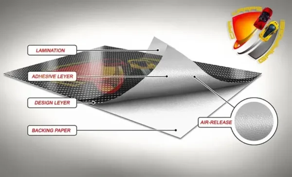 Red and Yellow Abstract Modern Lines Graphic Boat Vinyl Wrap Decal Fishing Bass Pontoon Sportsman Tenders Console Bowriders Deck - Image 4