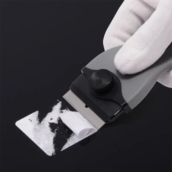 Window Glass Sticker Cleaning Razor Scraper  With Plastic Handle Blade Tool For Household Car Kitchen Wrap Glue Squeegee Remover - Image 6