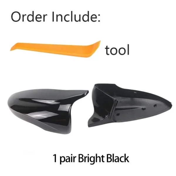 Carbon Fiber Style Black Rearview Side Mirror cover Cap for VW JETTA MK6 Volkswagen Passat B7 Scirocco Beetle CC Eos Replacement - Image 8