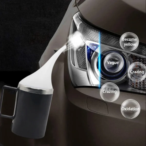 Repair Liquid Polymer Kit Car Headlight Renovation Kit Polishing Agent Scratch Remover Car Headlight Recovery Lamp Repair Kit - Image 5