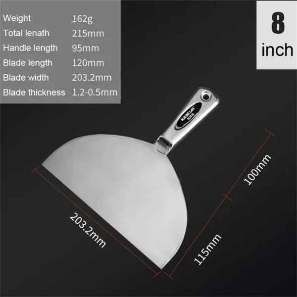 Stainless Steel Integrated Putty Knife Scraper Spatula Putty Painter Paint Tool Plaster Shovel Clean Spatula Construction Tool - Image 10