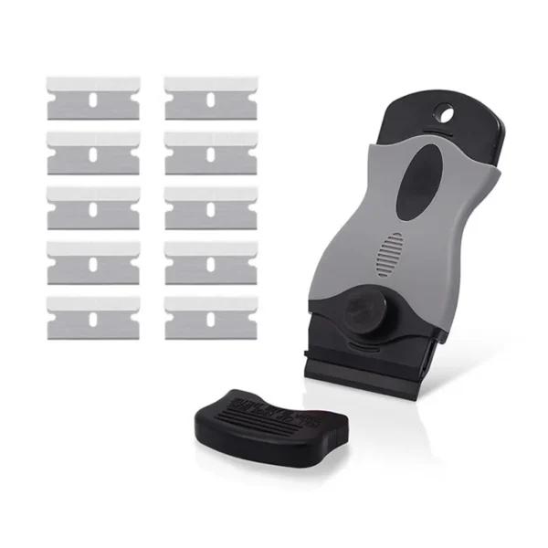 Window Glass Sticker Cleaning Razor Scraper  With Plastic Handle Blade Tool For Household Car Kitchen Wrap Glue Squeegee Remover - Image 10