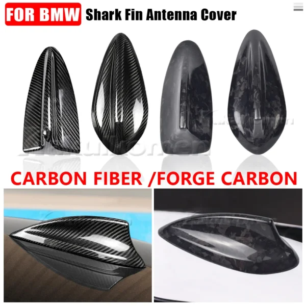 Real Carbon Fiber For BMW M2 M3 M4 12345 7 Series X1 X3 F22 F30 F34 F80 F87 F32 F36 F82 G11 G20 G12 G30 Shark Fin Antenna Cover - Image 20