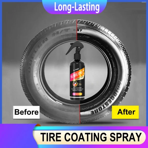 Tire Shine Coating Ultimate Armor Gloss & Long-Lasting Protection Car Tyre Refurbishing Agent Easy Application Non Greasy
