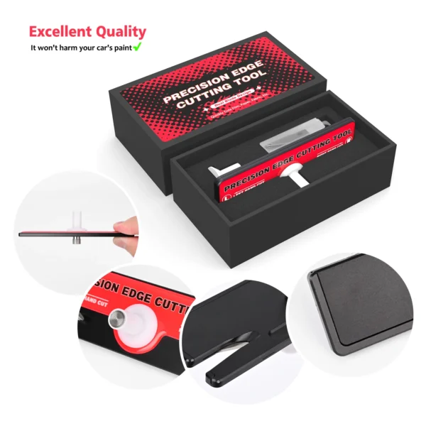 FOSHIO Carbon Fiber Protection Film Edge Cutter Precious Vinyl Wrap Film Margin Cutting Edge Trimming Knife for Left/Right Hand - Image 2