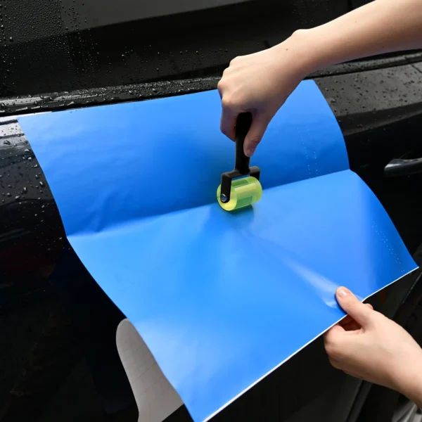 FOSHIO Car Vinyl Wrap Pressing Roller Handle Soft Rubber/Sponge Wheel Roller for Carbon Paint Films Stickers Wallpaper Crafts - Image 24