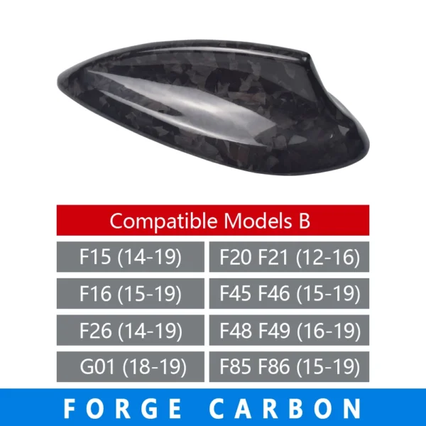 Real Carbon Fiber For BMW M2 M3 M4 12345 7 Series X1 X3 F22 F30 F34 F80 F87 F32 F36 F82 G11 G20 G12 G30 Shark Fin Antenna Cover - Image 14