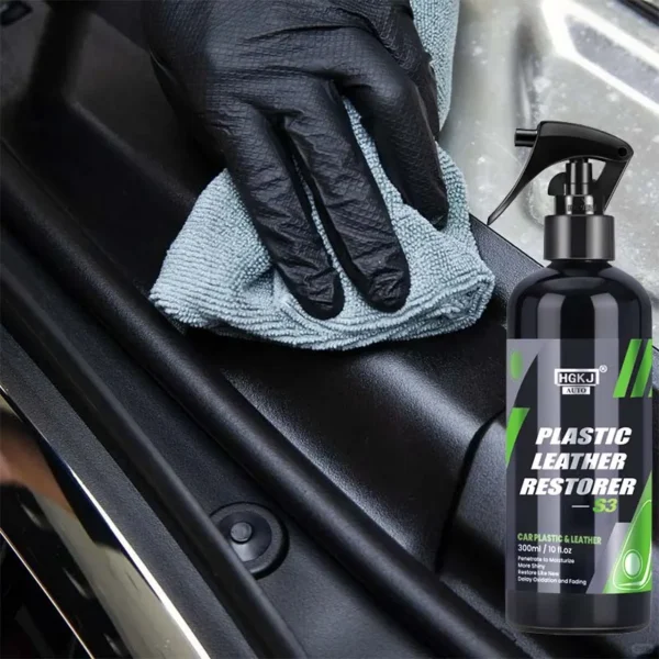 Plastic Leather Restorer Interior Detailer Hgkj S3 Quick Coat For Car Interior Refurbish Leather Renovator Conditioner Cleaning - Image 4