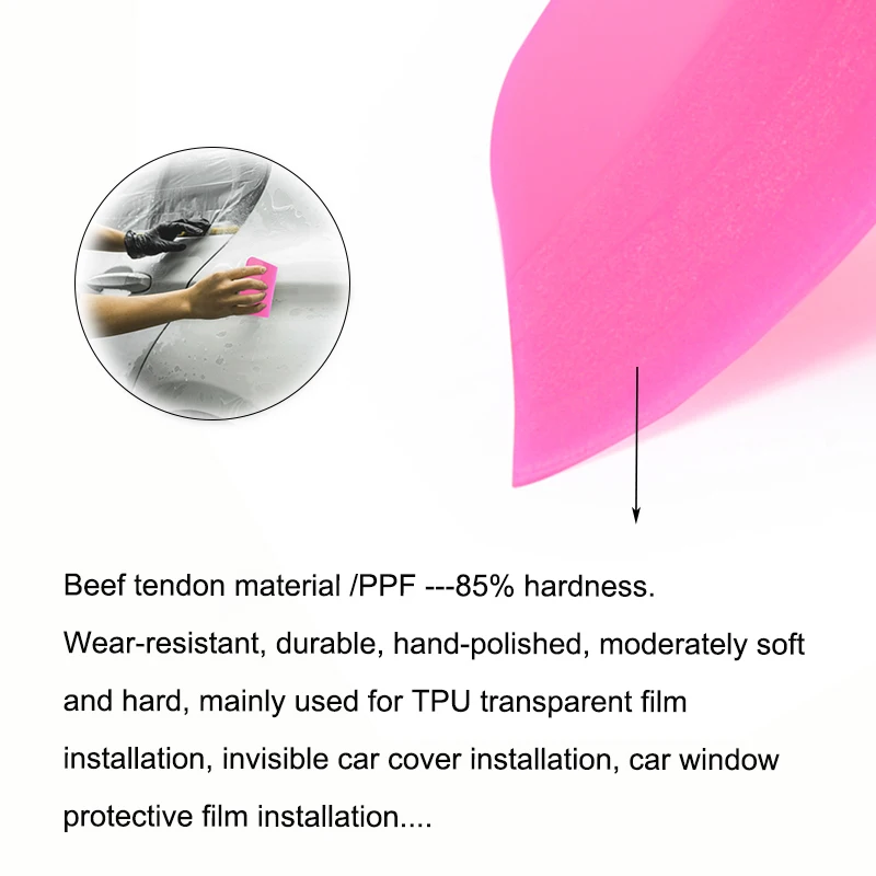 Car Tinting Tool TPU PPF Squeegee Clear Protect Film Applicator Soft Rubber Scraper Window Tint Water Wiper Glass Cleaning Tool - Image 18