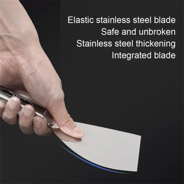 Stainless Steel Integrated Putty Knife Scraper Spatula Putty Painter Paint Tool Plaster Shovel Clean Spatula Construction Tool - Image 5