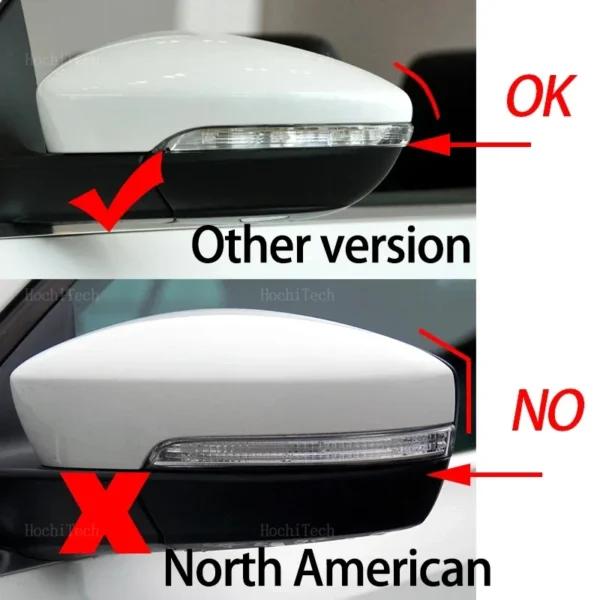 Carbon Fiber Style Black Rearview Side Mirror cover Cap for VW JETTA MK6 Volkswagen Passat B7 Scirocco Beetle CC Eos Replacement - Image 2