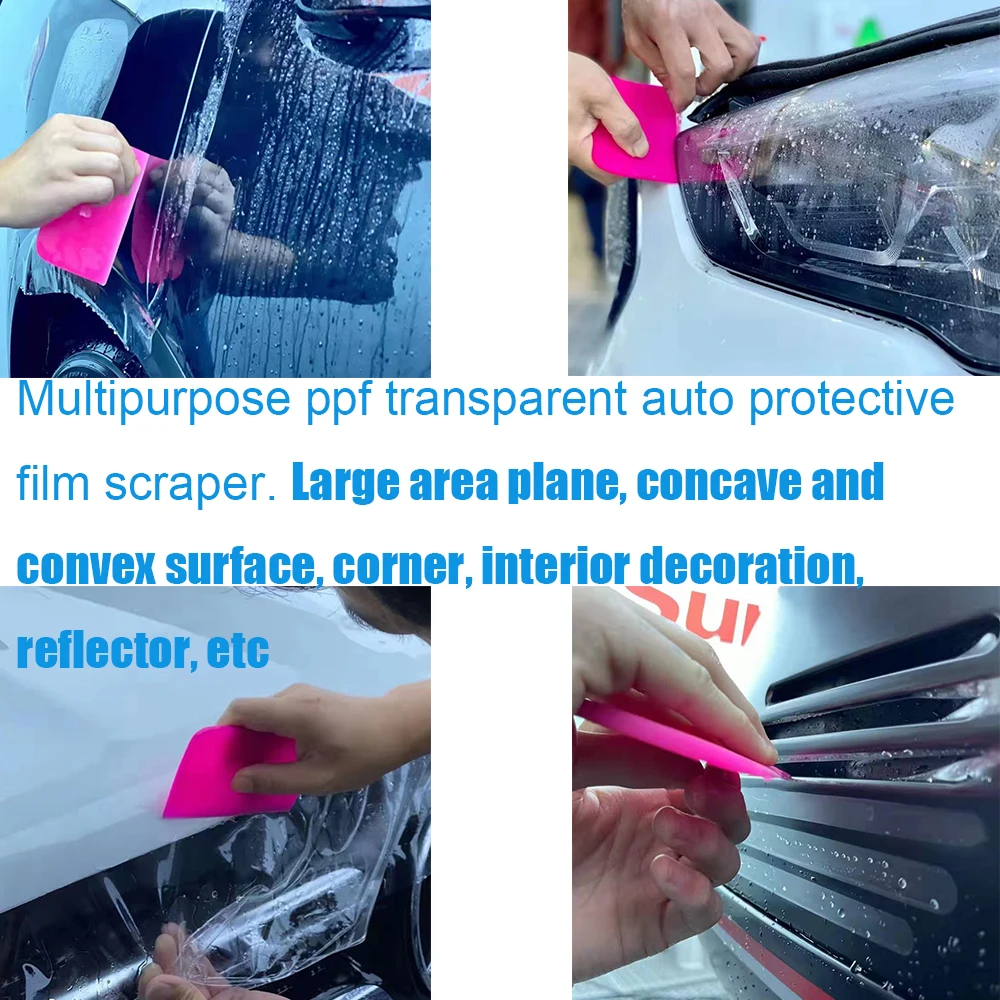 Car Tinting Tool TPU PPF Squeegee Clear Protect Film Applicator Soft Rubber Scraper Window Tint Water Wiper Glass Cleaning Tool - Image 4