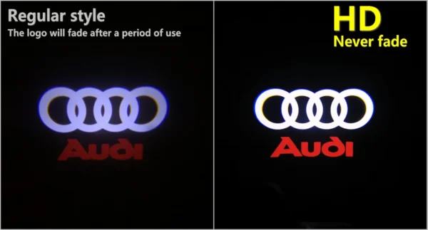 HD Car Door Welcome Light Led Projector Lamp For Audi A3 A4 B8 8P 8V A6 C7 A5 Q5 B7 B6 B9 SLINE QUTTRO RS SQ5 Q3 Q7 S3 S4 S5 Q5 - Image 3