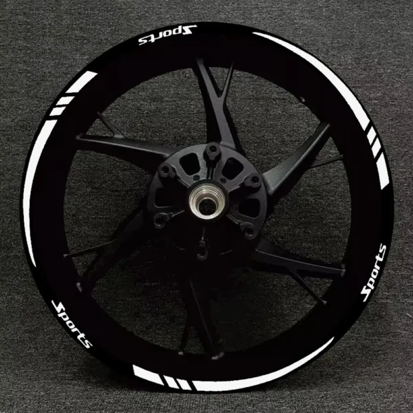 12x Universal Car Tire Sports Styling Warning Strip 18-21in Wheel Reflective Protective Sticker Auto Rim Decoration Accessories - Image 4
