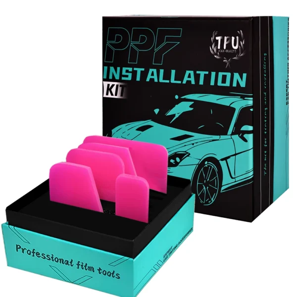 KUNAISI PPF Squeegee Tool Kit with Gift Box Soft PPF Cleaning Scraper Essential for Window Tinting, Car Film Wrapping Film Wrap
