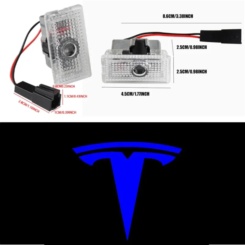 Tesla 2Pcs Car Door Projector Welcome Lights Accessories For Tesla Model 3 S X Y Cybertruck Roadster SpaceX Car Accessories - Image 15