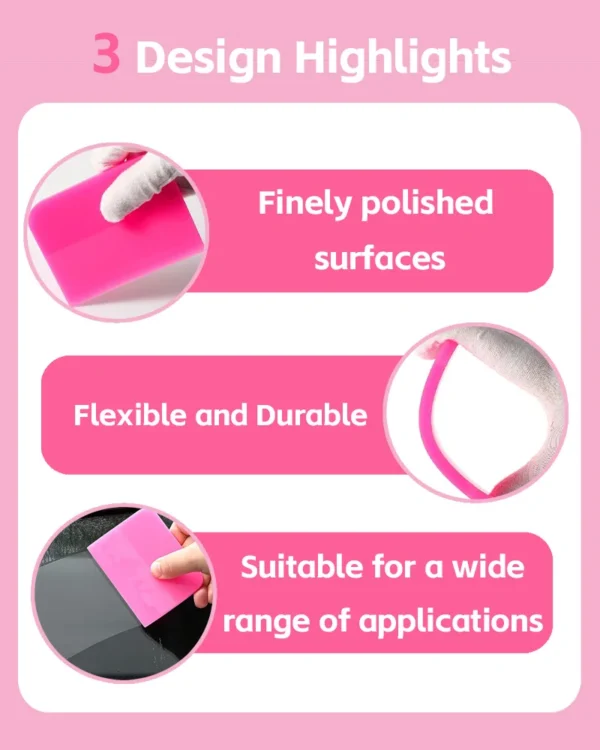 KUNAISI PPF Squeegee Tool Kit with Gift Box Soft PPF Cleaning Scraper Essential for Window Tinting, Car Film Wrapping Film Wrap - Image 16