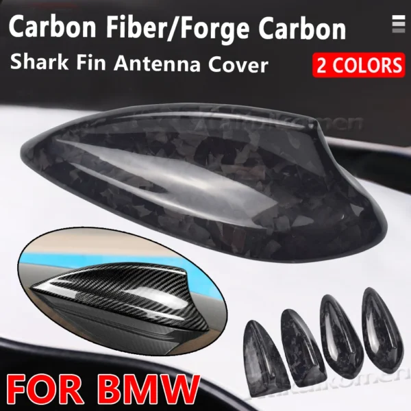 Real Carbon Fiber For BMW M2 M3 M4 12345 7 Series X1 X3 F22 F30 F34 F80 F87 F32 F36 F82 G11 G20 G12 G30 Shark Fin Antenna Cover - Image 19