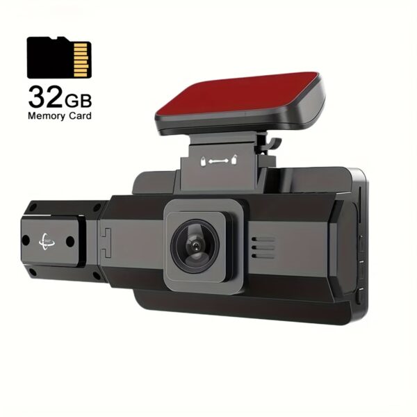 3 Inch Dual Lens Dash Cam For Cars, Front And Inside, Car Camera With Loop Recording, Night Vision, Wide Angle Car DVR Camera Car Video Recorder Vehicle Black Box - Bild 5