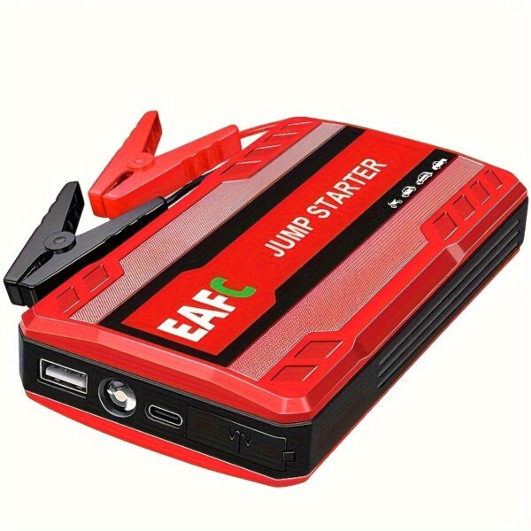 Portable Car Jump Starter Power Bank - 12V Auto Starting Device with LED Light, Supports 12V Gasoline Cars Up to 3.0L, Emergency Booster for Safe and Reliable Jump Starting - Image 8