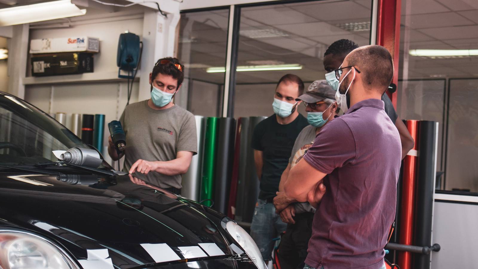 Hands-on PPF application training on real vehicles
