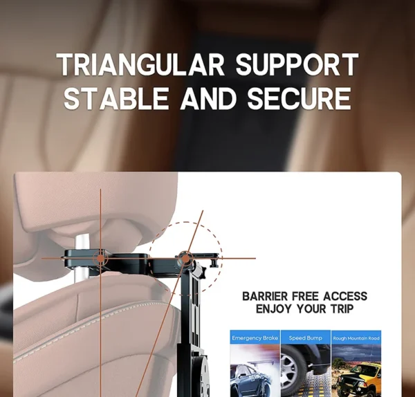 Car folding table, 360 degree rotation, suitable for SUV/sedan, with coffee stand - Bild 14