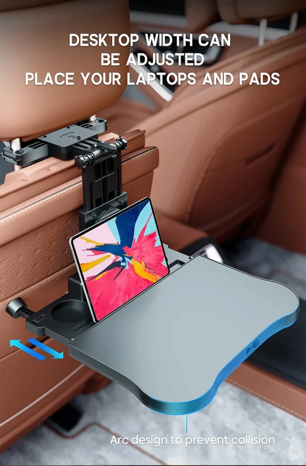 Car folding table, 360 degree rotation, suitable for SUV/sedan, with coffee stand - Bild 13